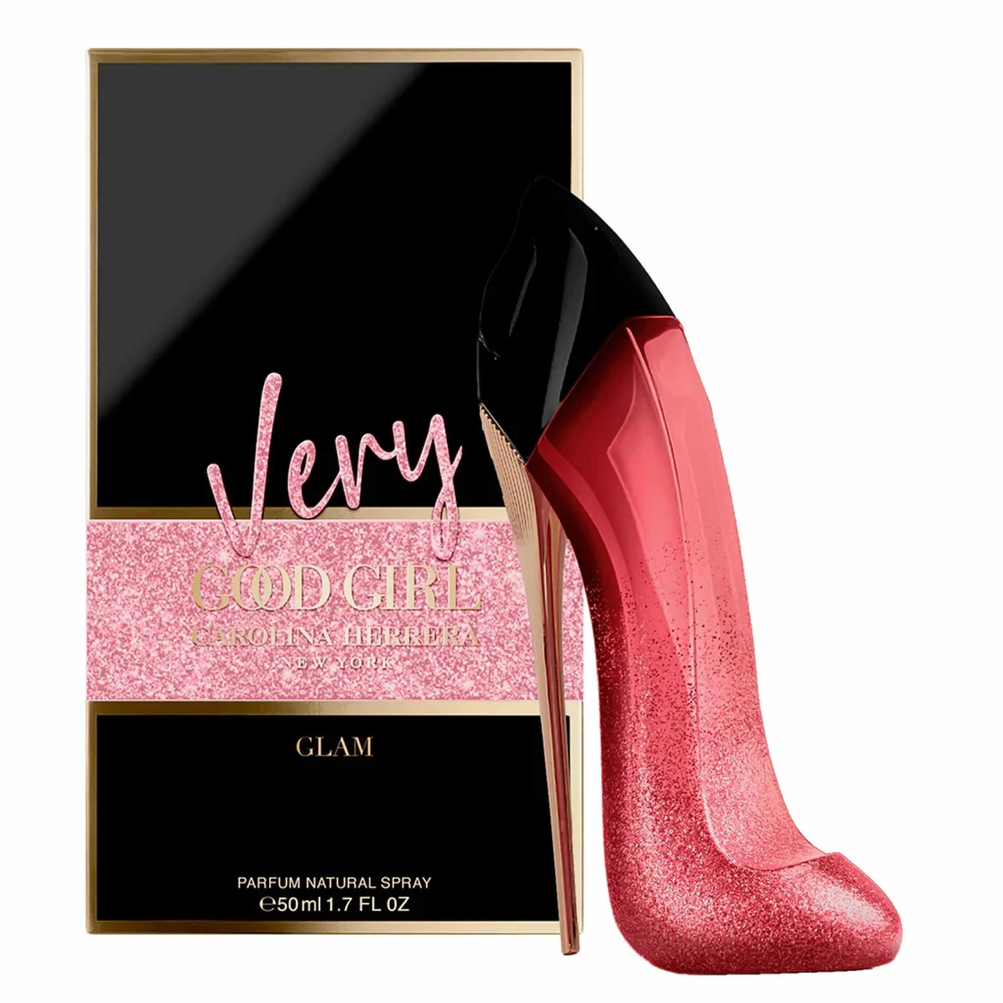 Very Good Girl Glam Carolina Herrera - MANZARA STORE - Perfume Available at MANZARA STORE - Carolina herrera - All Products, Carolina Herrera, Woman- Product Title: Very Good Girl Glam Eau de Parfum by Carolina Herrera Product Description: Very Good Girl Glam by Carolina Herrera is a glamorous and seductive fragrance that elevates the essence of femininity. Housed in the iconic stiletto-shaped bottle, this vibrant scent opens with an alluring burst of fruity notes like red currant and lychee, followed by a