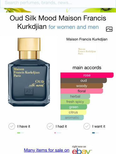 Oud Silk Mood Extrait de Parfum by Maison Francis Kurkdjian